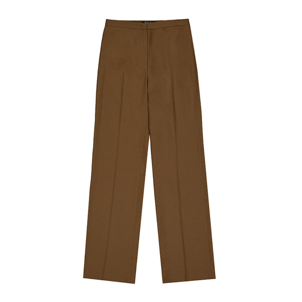 Straight Tailored Pants - Brown