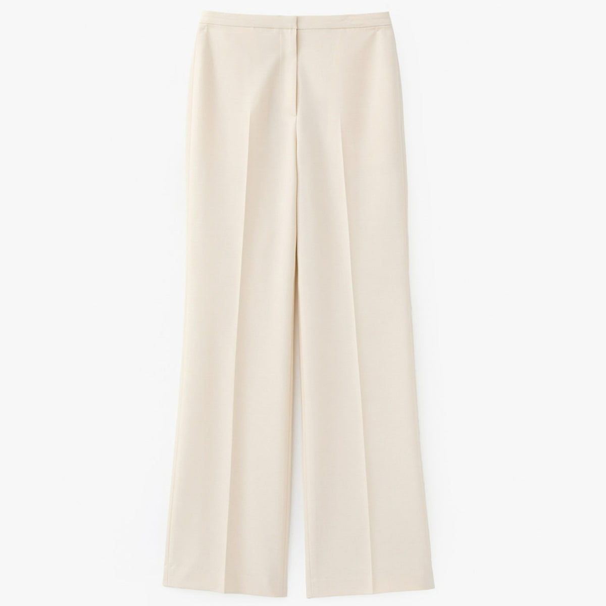 Straight Tailored Pants - Cream