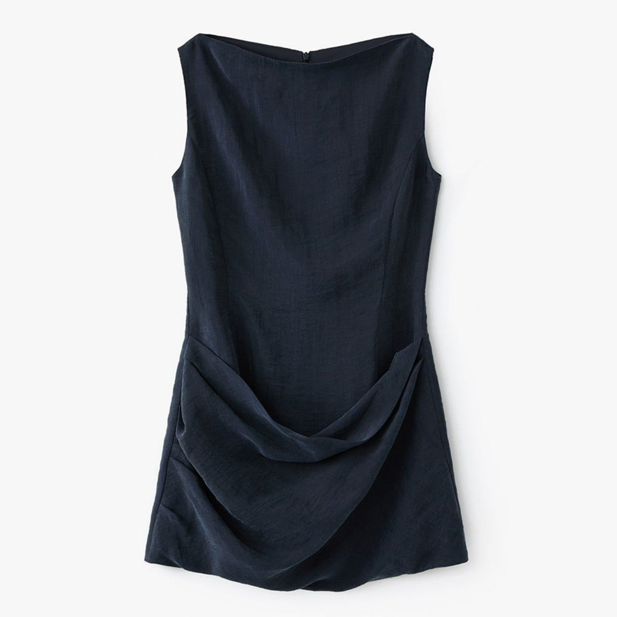 Cowl Mini Dress - Navy
