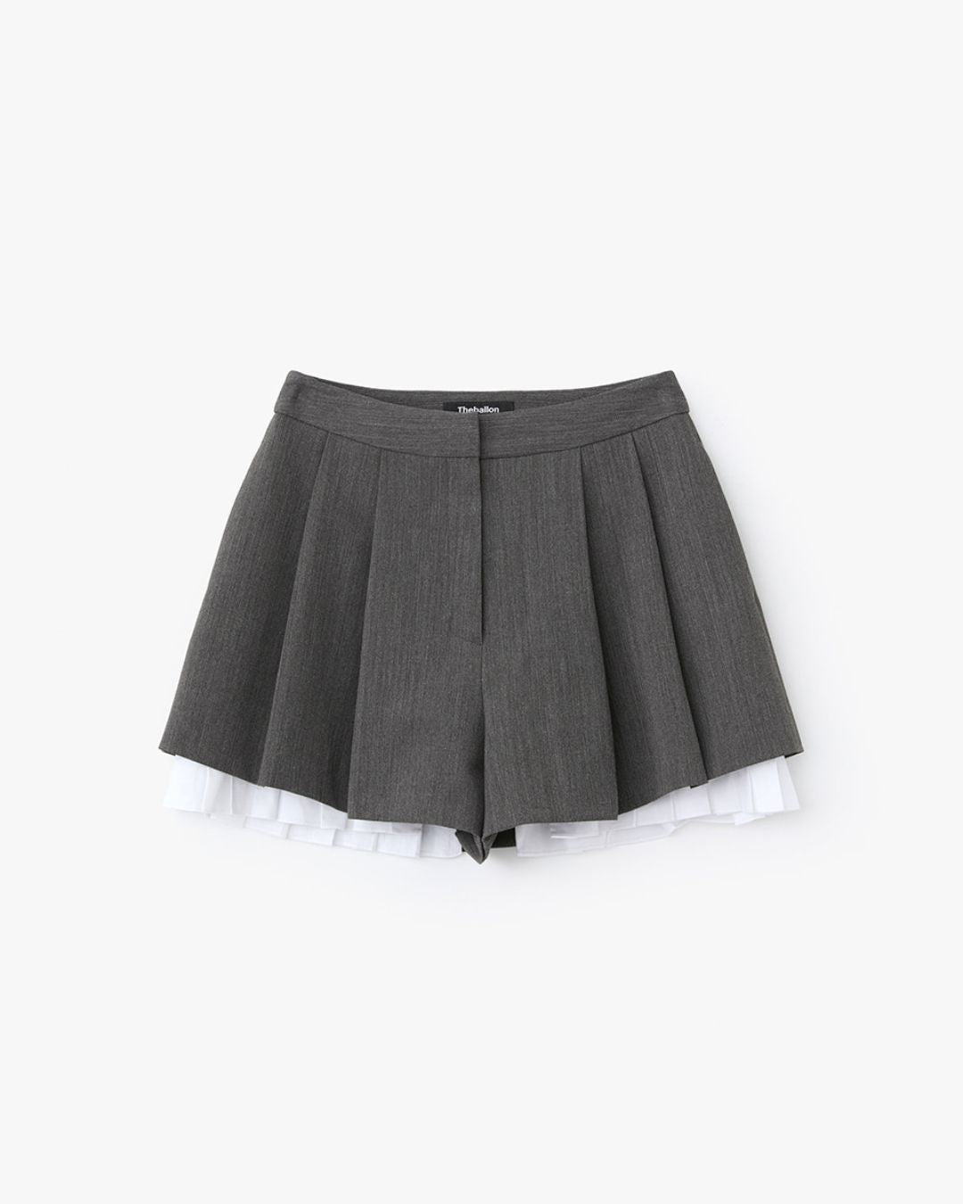 Theballon Pleated Layered Short