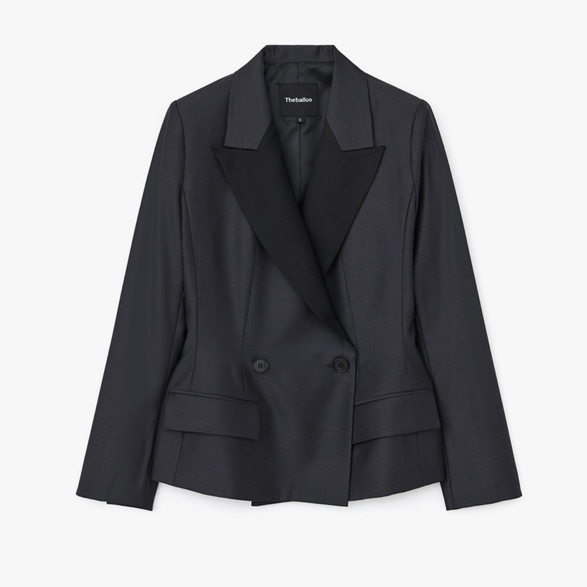 Waist Curve Jacket - Charcoal