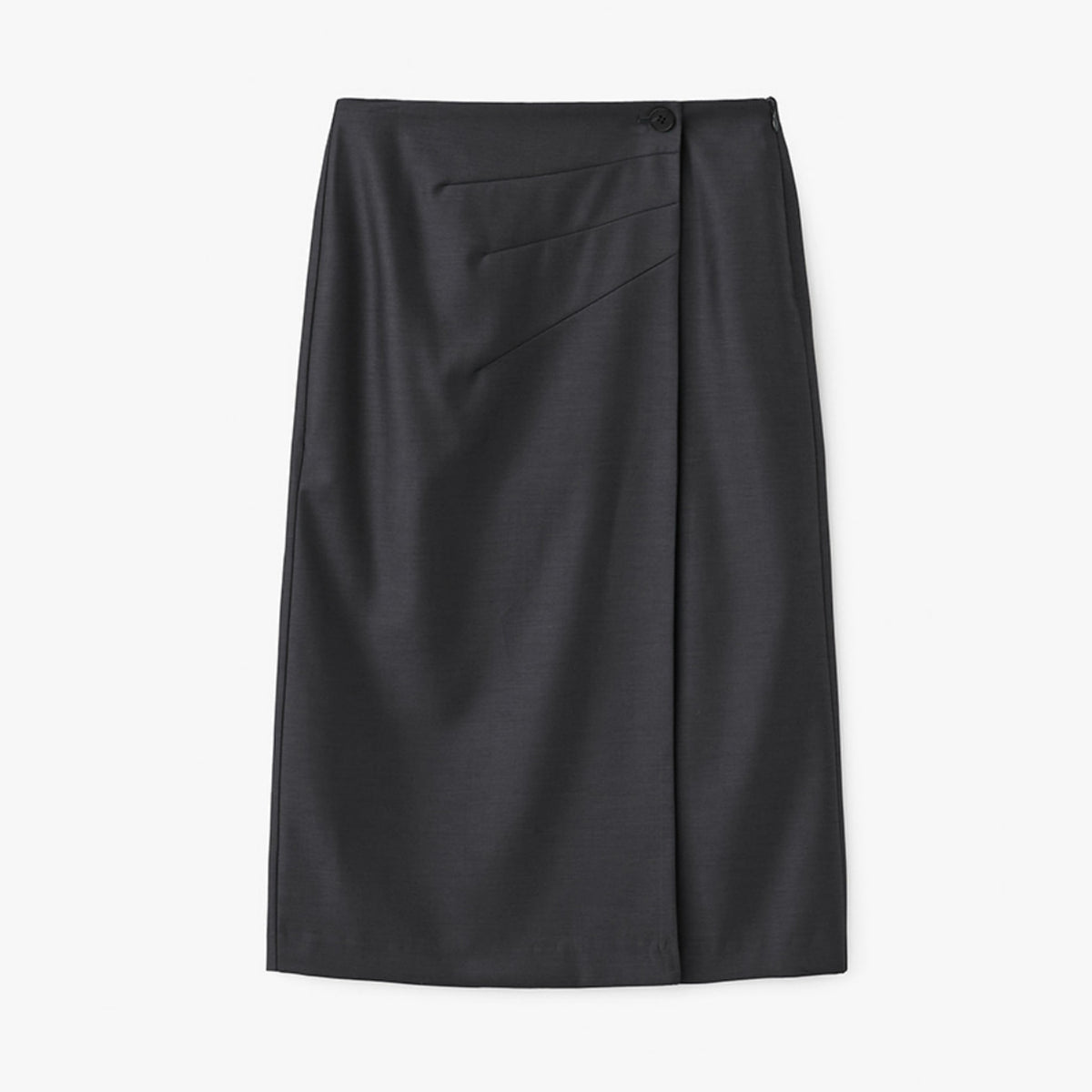 Open Wrap Skirt - Charcoal