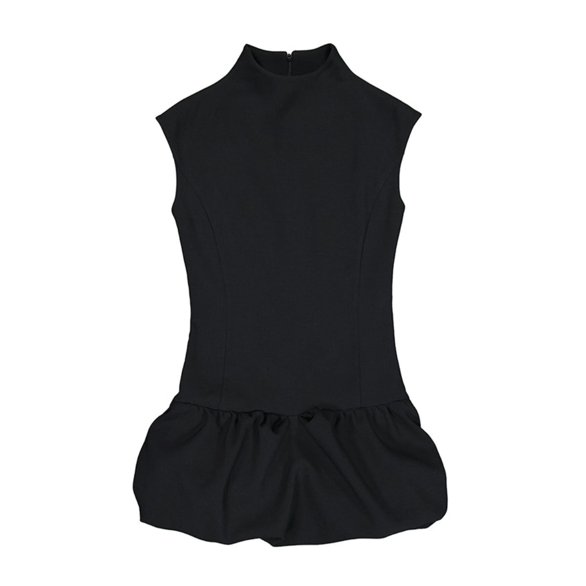 Sleeveless Tulip One-Piece - Black