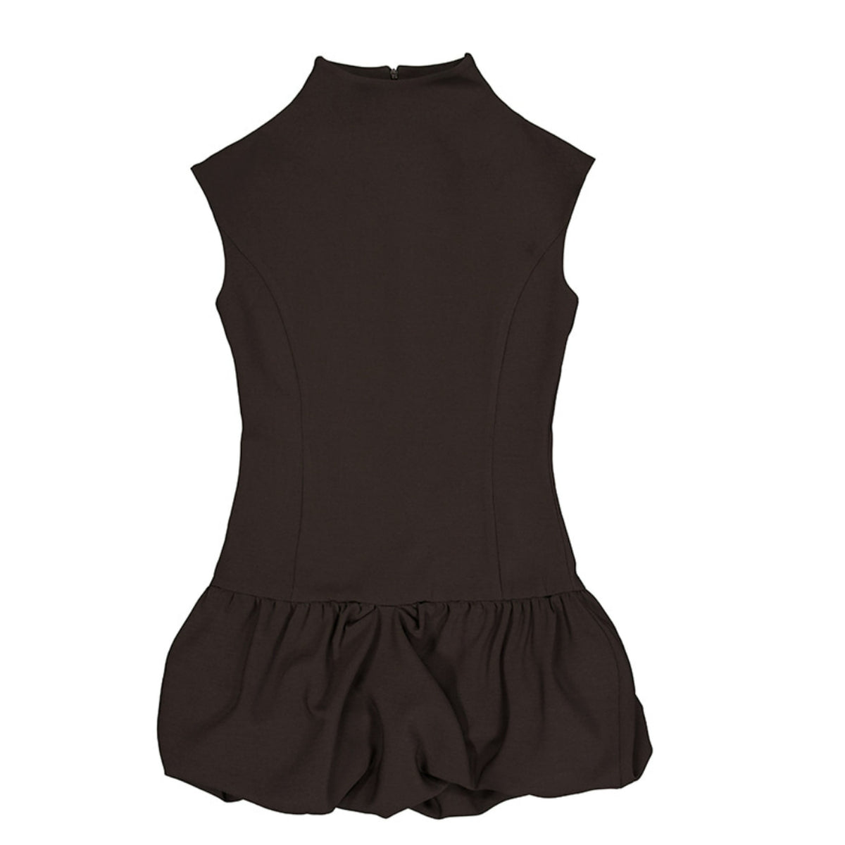 Sleeveless Tulip One-Piece - Brown