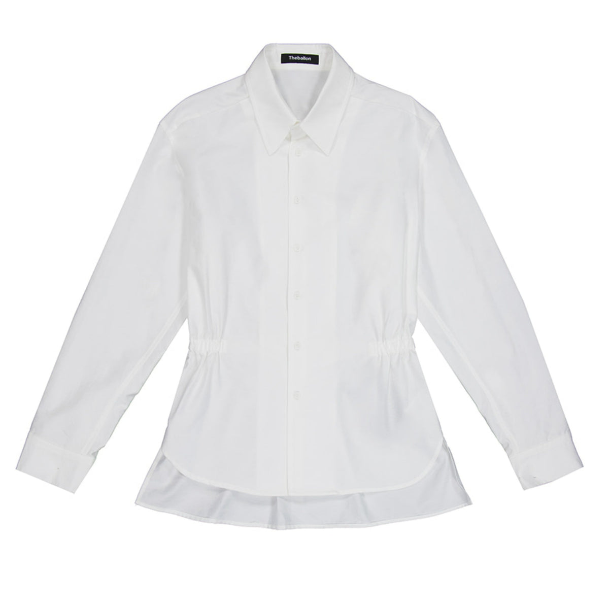 Waist Shirring Shirt - White