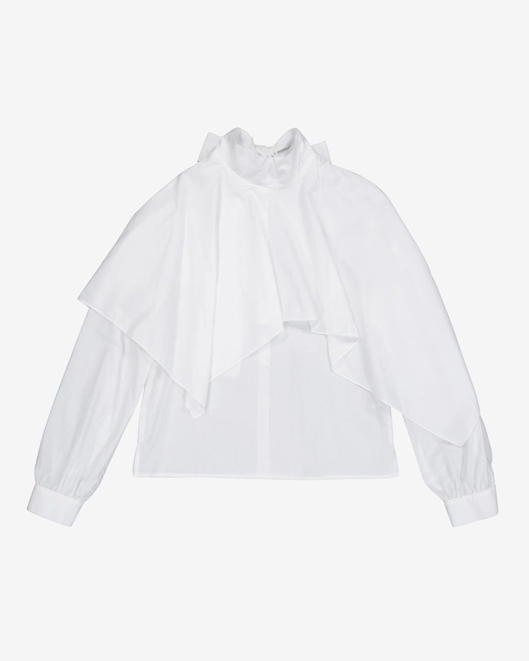 Theballon Ribbon Poncho Blouse