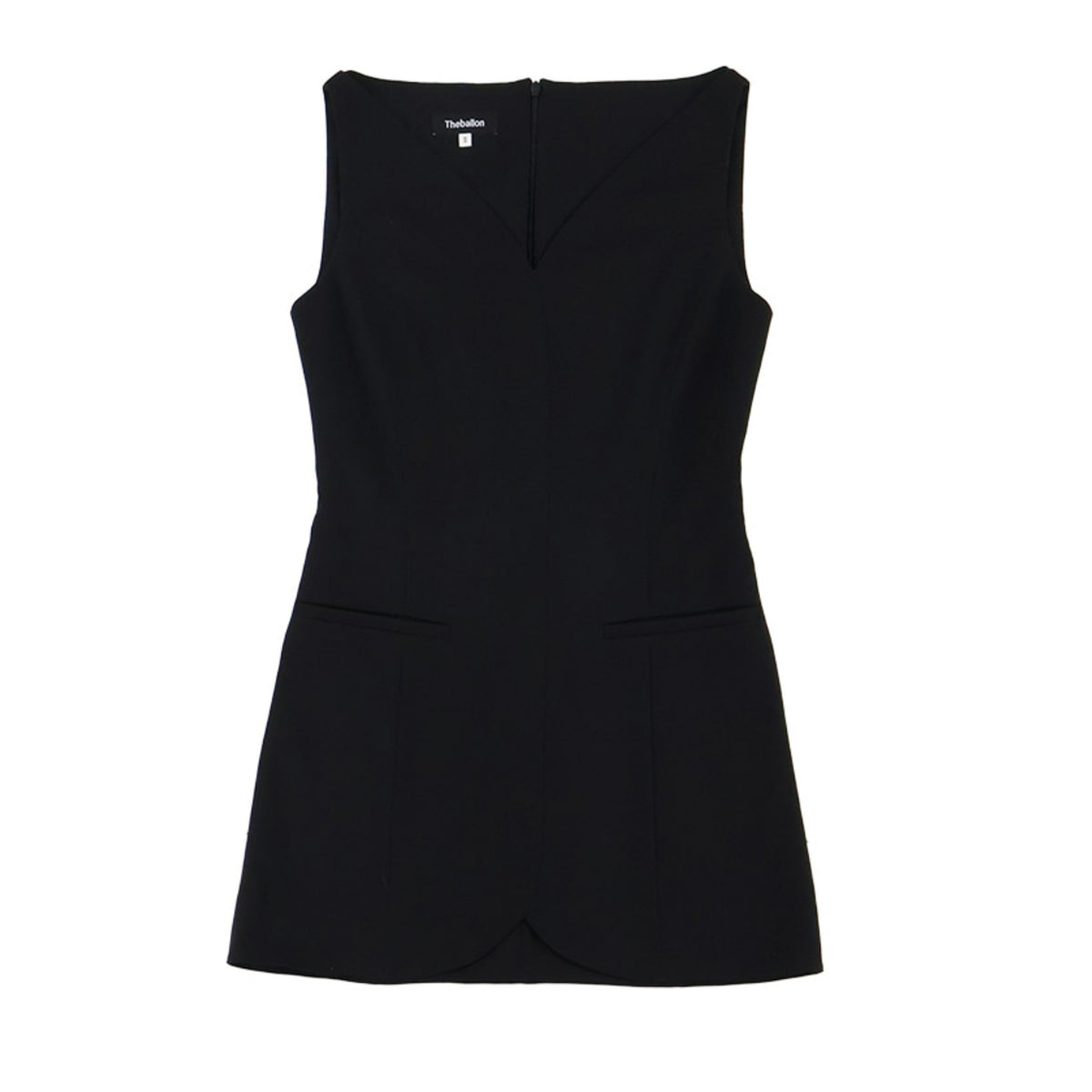 Curved Dress - Black