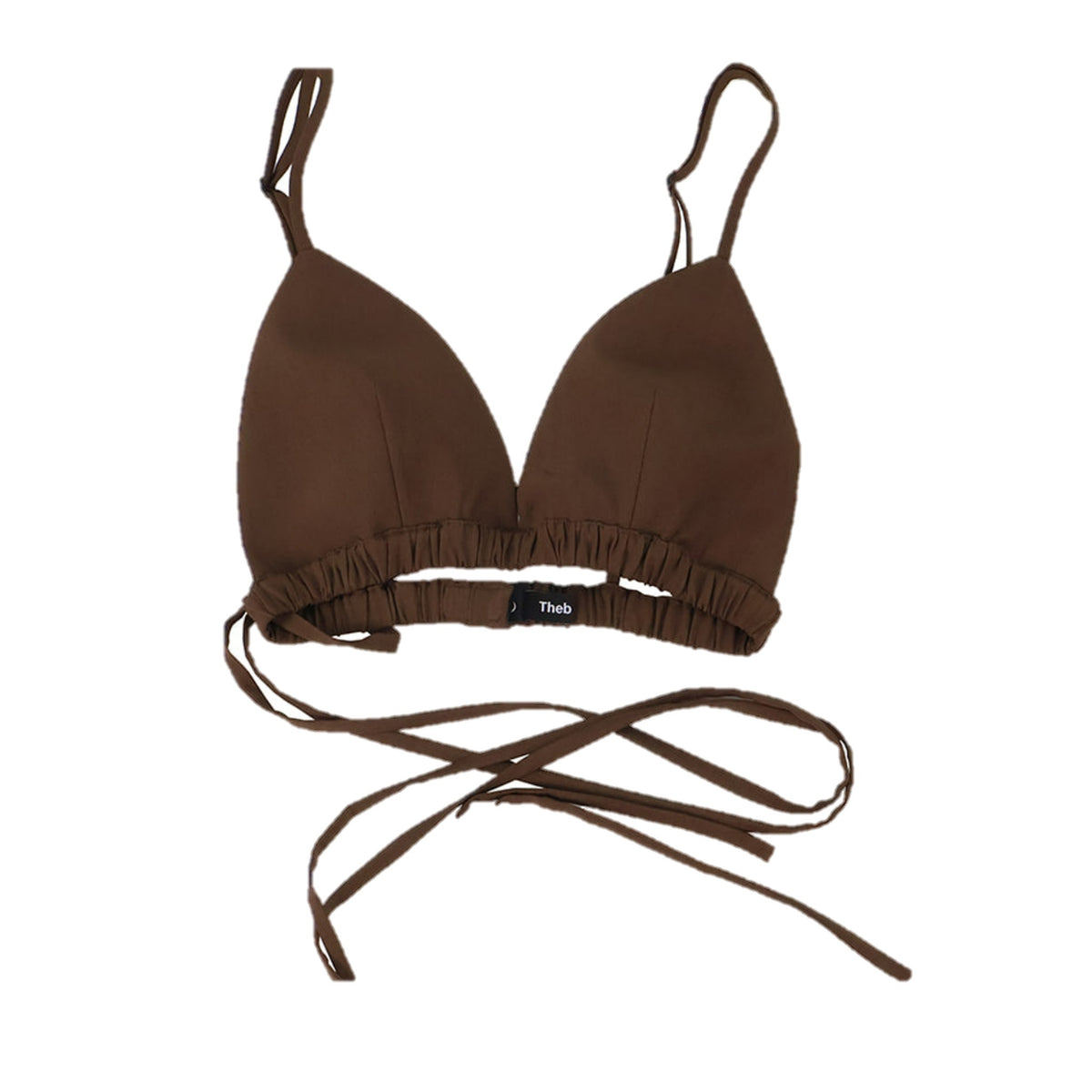 Triangle String Bralette - Brown