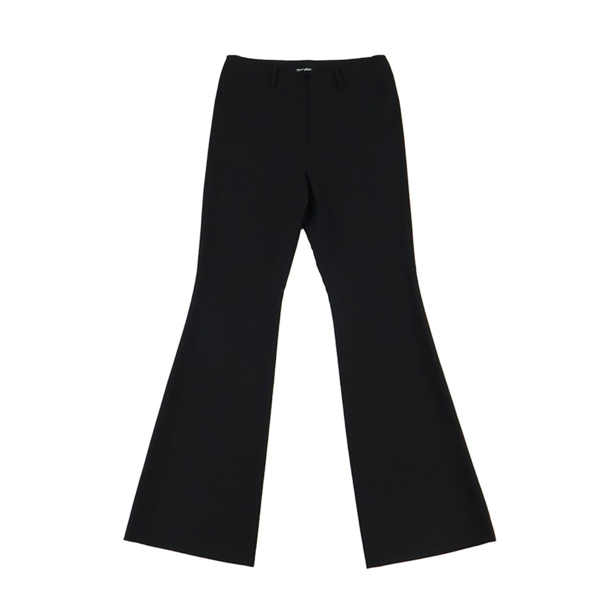 Slim Bootcut Trousers - Black