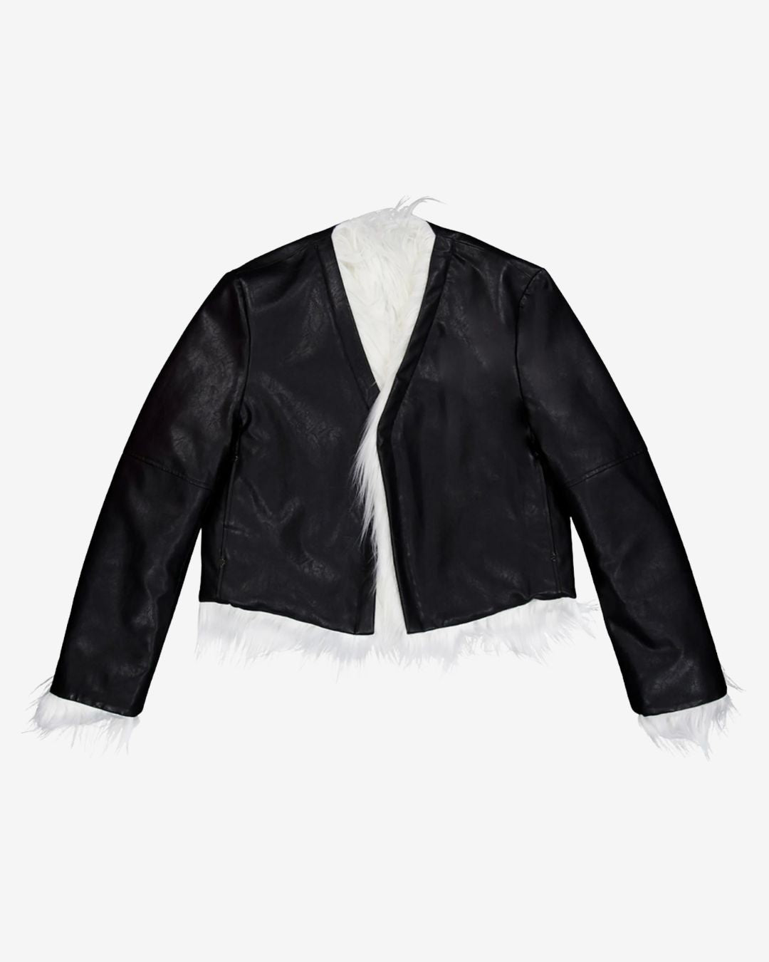 Theballon Fur Leather Jacket