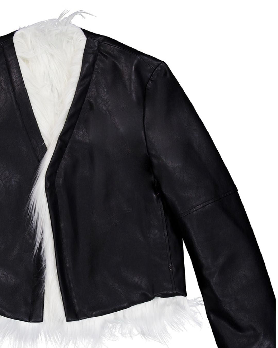 Theballon Fur Leather Jacket-4