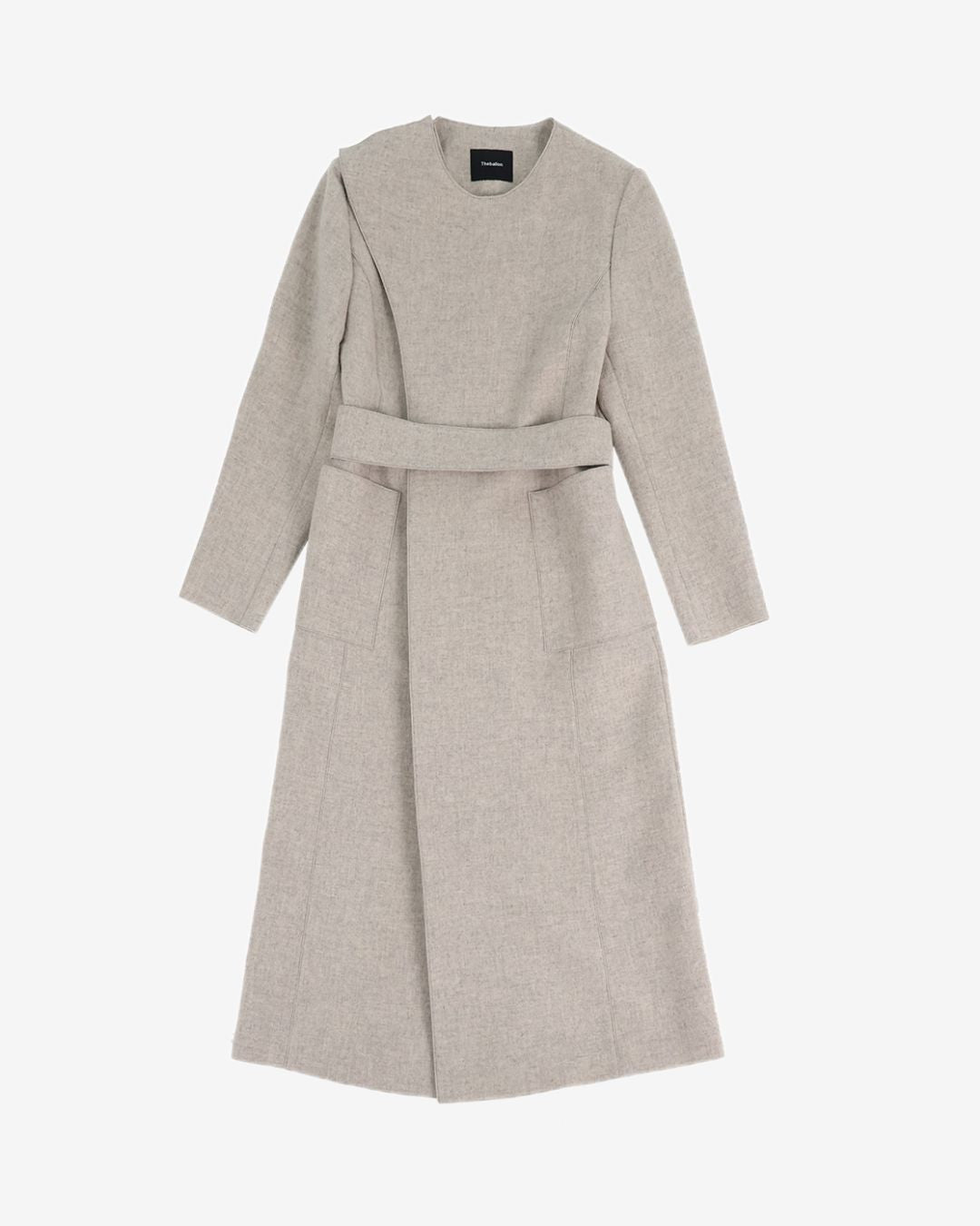 Theballon Scarf Wool Blend Coat