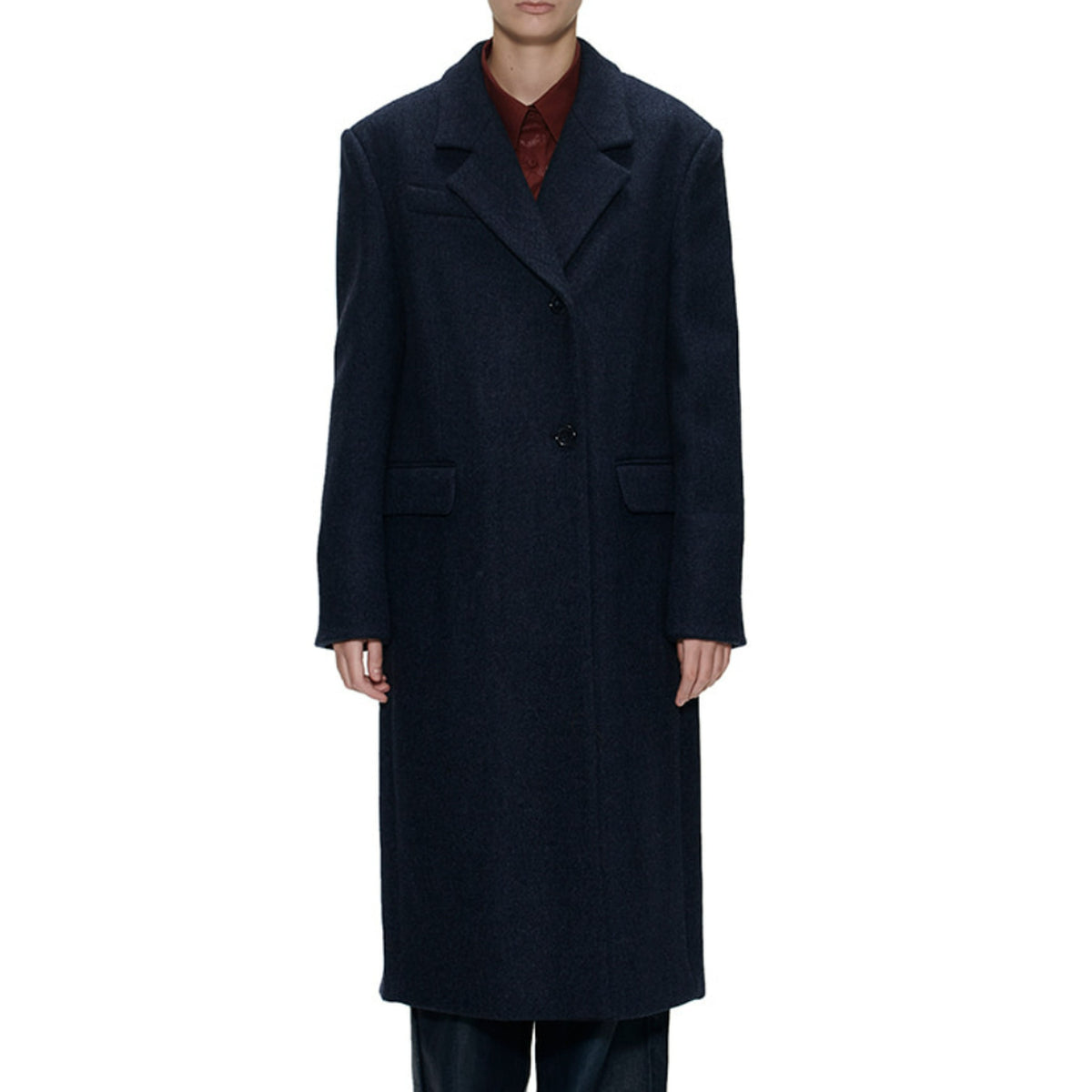 Women's Basic Coat - Navy